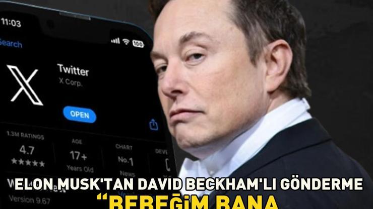 Elon Musk sosyal medyayı salladı David Beckhamın yer aldığı görselle göndermede bulundu: Bebeğim, bana gerçeği söyle