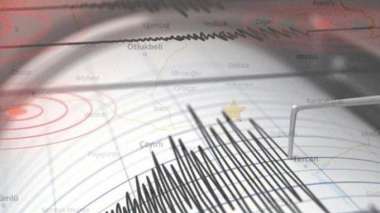 Erzincanda 4.1 büyüklüğünde deprem