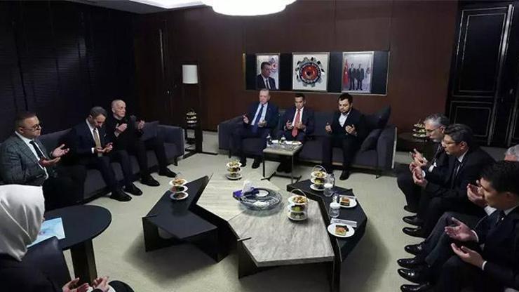 Cumhurbaşkanı Erdoğan Türk Metal Sendikasına taziye ziyaretinde bulundu