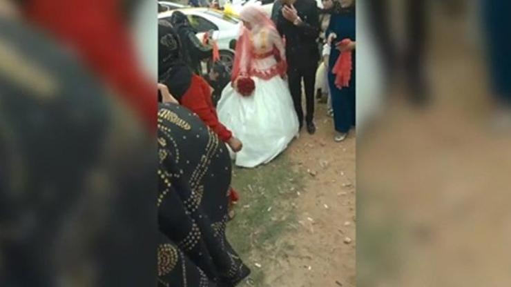 Gelinin duvağını toplarken maganda kurşunuyla vuruldu