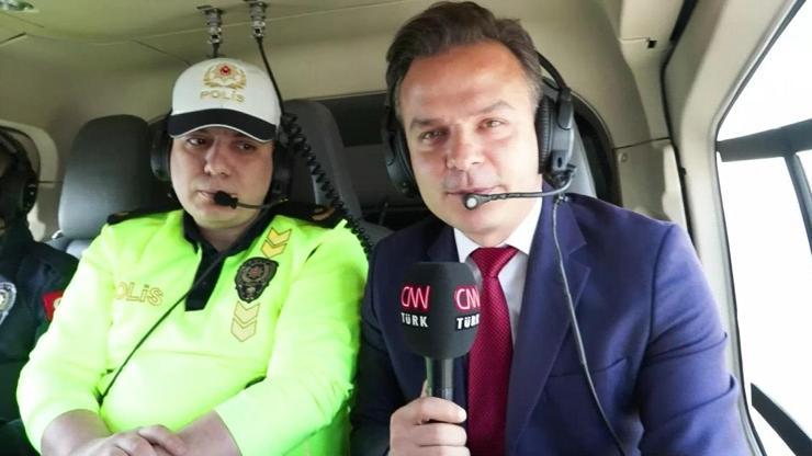 Helikopterle trafik denetimi: Kural ihlali yapan sürücüler tespit ediliyor