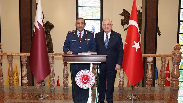 Bakan Güler, Katar Genelkurmay Başkanı Aqel Al-Nabeti kabul etti