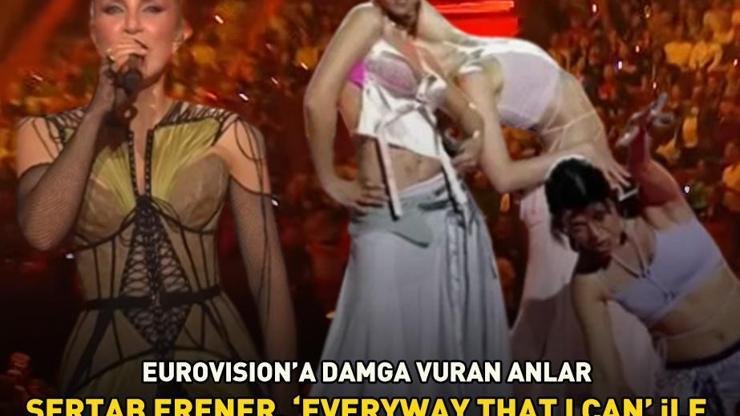 Eurovisionda sahne alan Sertab Erener Everyway That I Can ile 21 yıl sonra tekrar Avrupayı büyüledi