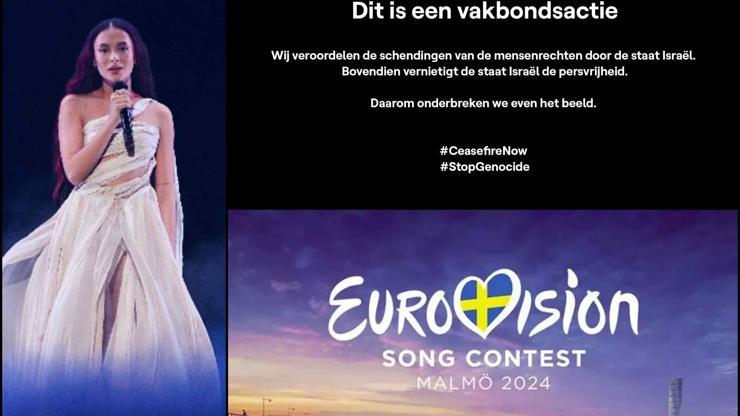 Belçikanın VRT kanalı, Eurovision yayınını keserek İsraili protesto etti