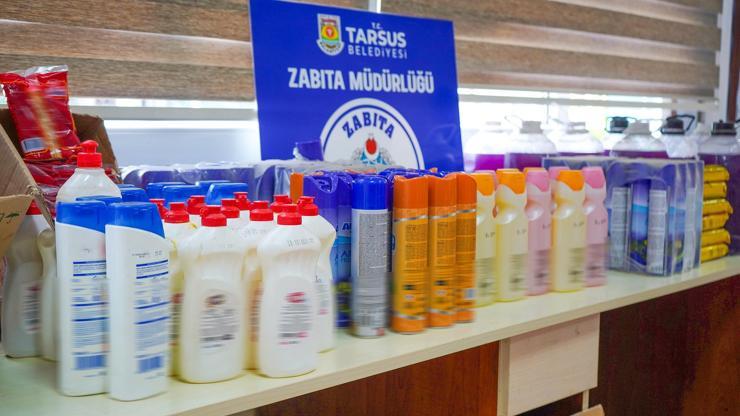 Tarsus’ta tarihi geçmiş ürünler imha edildi Tarsus’ta tarihi geçmiş ürünler imha edildi