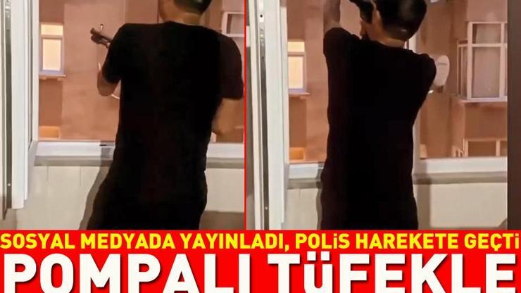 Bir sosyal medya skandalı daha Pompalı ile rastgele ateş edip hesabıdnan paylaştı