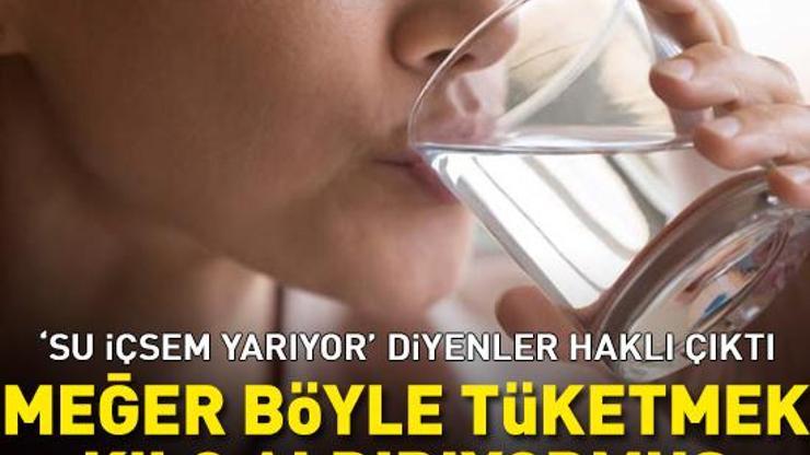 “Su içsem yarıyor” diyenler haklı çıktı Meğer suyu böyle tüketmek kilo aldırıyormuş