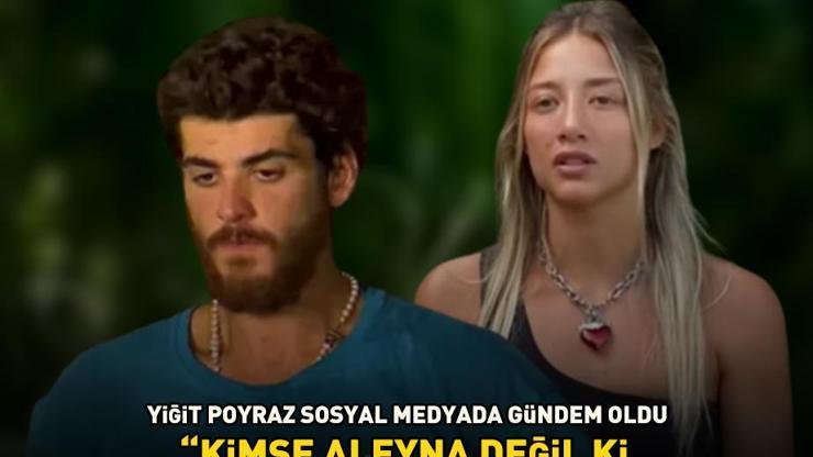 Survivordan elenen Poyrazdan şoke eden paylaşım: Kimse Aleyna Kalaycıoğlu değil ki 5 potadan çıkabilsin