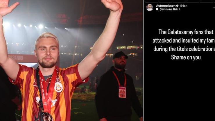 Galatasarayda Victor Nelssondan o taraftarlara tepki: Size yazıklar olsun