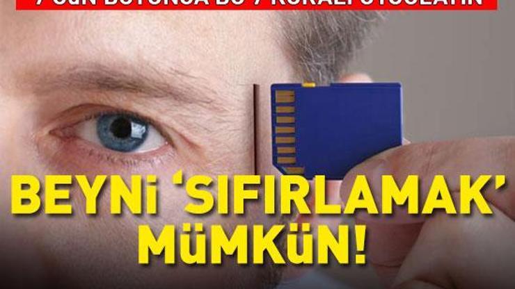 Beyni sıfırlamak mümkün: 7 gün boyunca bu 7 kuralı uygulayın Dopamin detoksu...