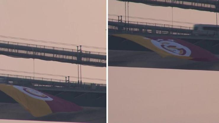 Galatasaray bayrakları İstanbul Boğazında dalgalandı