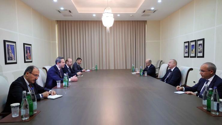 Bakan Bayraktar, Azerbaycan Cumhurbaşkanı Aliyev ile görüştü