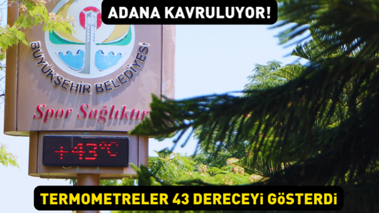 Adana kavruluyor Termometreler 43ü gösterdi, araç alev aldı