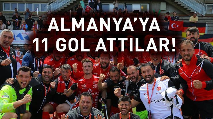 Ampute Milli Futbol Takımı, Almanyaya gol oldu yağdı