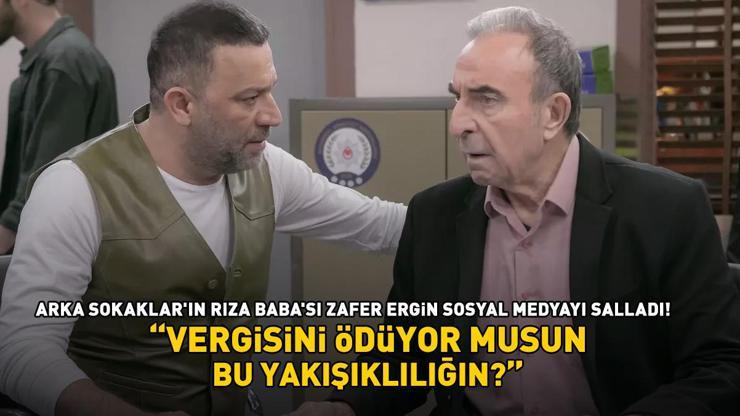 Arka Sokakların Rıza Babası Zafer Ergin sosyal medyayı salladı Vergisini ödüyor musun bu yakışıklılığın