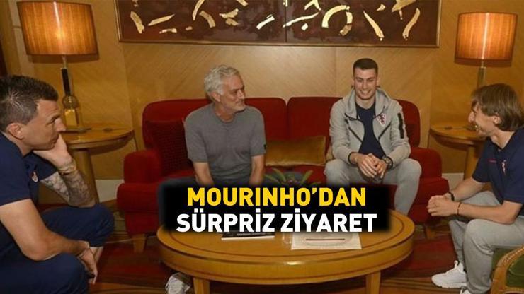 Fenerbahçe Teknik Direktörü Jose Mourinhodan sürpriz ziyaret Livakovic, Modric ve Mandzukic