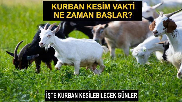 Kurban kesim vakti ne zaman başlar, ne zaman biter Kurban ne zamana kadar kesilebilir