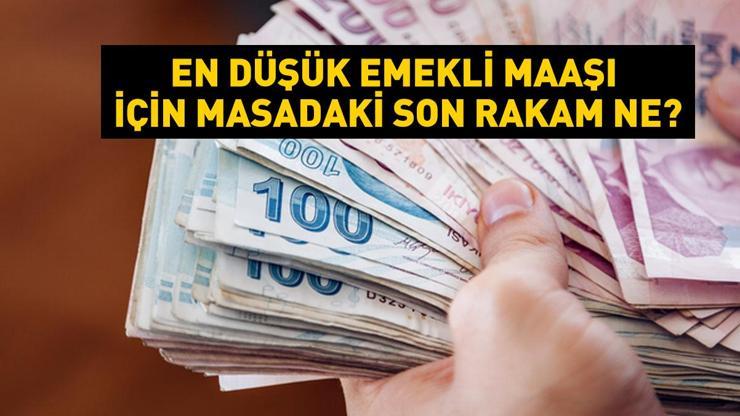 En düşük emekli maaşı için masadaki son rakam ne Kök maaş zammı artı ek ödeme detayı...