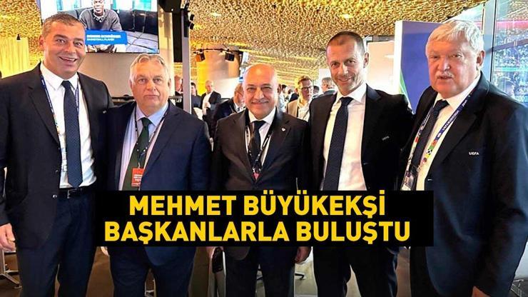 Mehmet Büyükekşi, FIFA ve UEFA başkanları ile buluştu