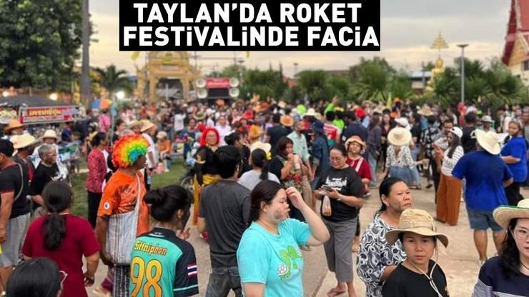 Taylandda roket festivalinde facia