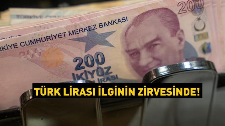 Türk Lirası ilginin zirvesinde Rakamlar 3.5 trilyonu geçti...