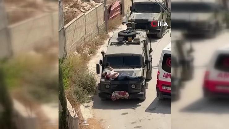 İsrailden acımasız muamele Yaralı Filistinliyi kalkan olarak kullandılar