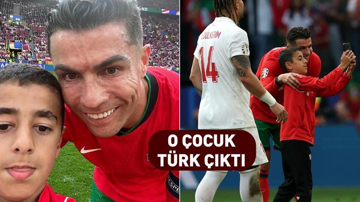 Cristiano Ronaldo ile selfie çeken çocuk Türk çıktı Tuvalete gidiyorum dedi; sahaya atladı...