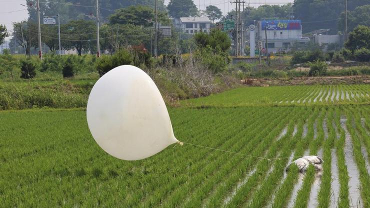 Kuzey Korenin atık balonlarında parazite rastlandı