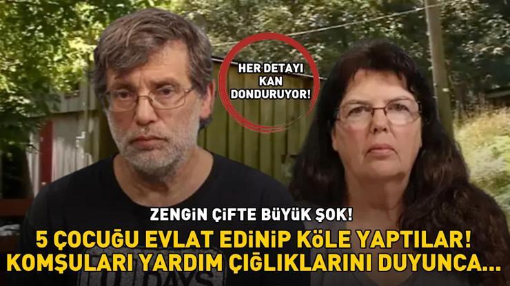 Zengin çifte komşu şoku 5 çocuğu evlat edinip köle yaptılar Yardım çığlıklarını duyunca...