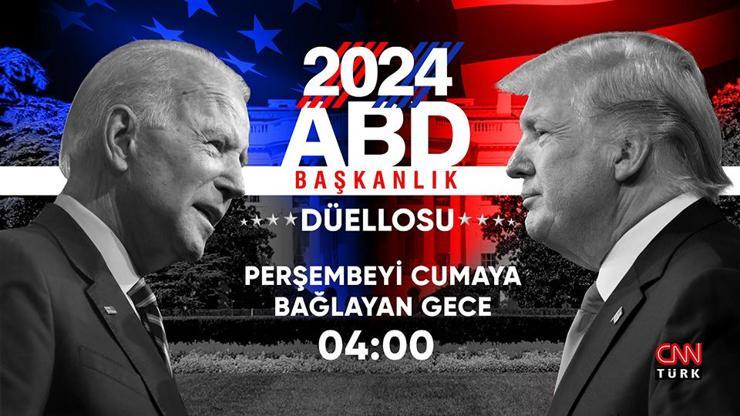 2024 ABD Başkanlık Düellosu canlı yayınla CNN TÜRKte