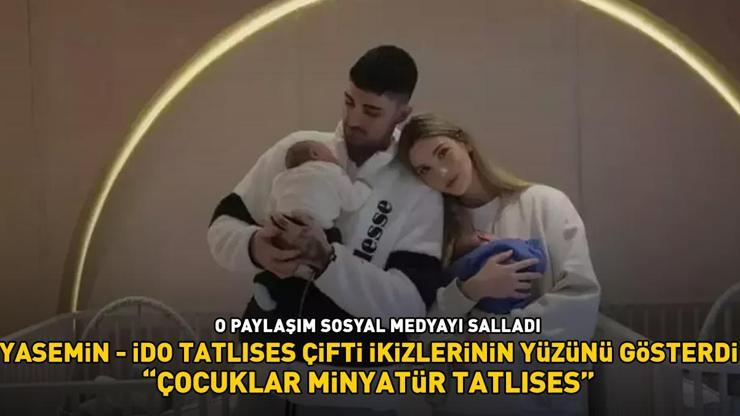 Yasemin - İdo Tatlıses çifti ikizlerinin yüzünü gösterdi Çocuklar minyatür Tatlıses