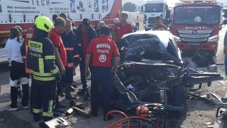 Mersinde zincirleme felaket 2 ölü 35 yaralı