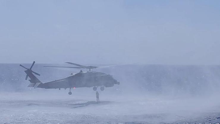 TCG Gemlik fırkateyni Libya açıklarında eğitim yaptı