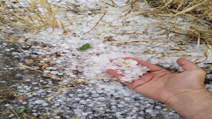 Yaz ortasında kış yaşandı: Temmuz ayında dolu vurdu