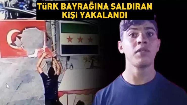 El Babtaki provokasyon sonrası harekete geçilmişti: Türk bayrağına saldıran kişi yakalandı