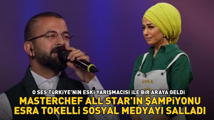 MasterChef şampiyonu Esra Tokelli, O Ses Türkiyenin eski yarışmacısıyla bir araya geldi: Türkü söyler gibi yemek yapıyor