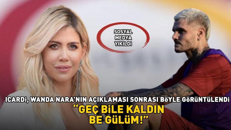Galatasarayın yıldızı Icardi, Wanda Naranın boşanma açıklaması sonrası böyle görüntülendi Geç bile kaldın be gülüm