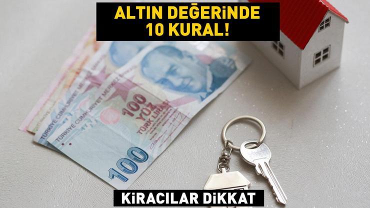 HABER... Kira sözleşmesi yaparken dikkat: Altın değerinde 10 kural