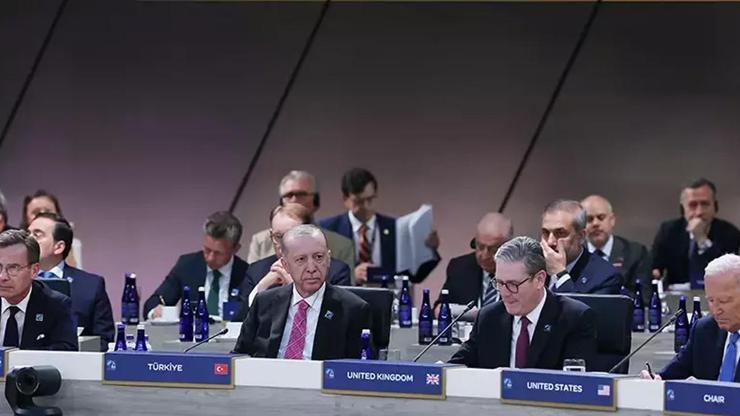 NATO Zirvesinin son gün oturumları: Erdoğan liderlerle sohbet etti