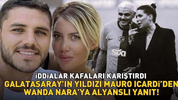 Galatasarayın yıldızı Mauro Icardiden alyanslı yanıt Wanda Nara soluğu L-Gantenin yanında aldı ama...