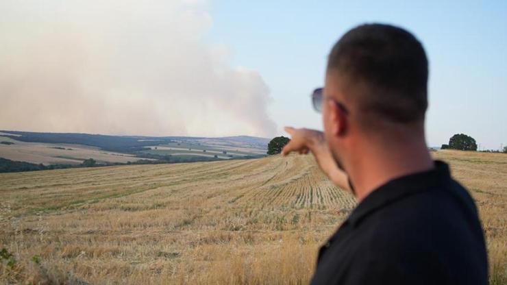 Tedirgin bekleyiş Bulgaristandaki yangın Edirne sınırına ilerliyor