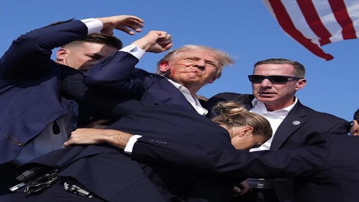 Donald Trumpa saldırı anı kamerada