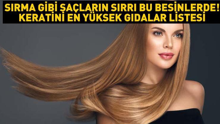 Sırma gibi saçların sırrı bu besinlerdeymiş Keratin seviyesini arttırıyor Hepsi B7 vitamini (Biotin) içeriyor...