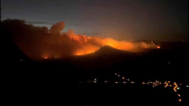 Somada orman yangını: Müdahale sürüyor 24 saate yaklaştı...