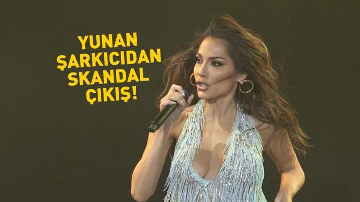 Yunan şarkıcıdan İzmirde skandal çıkış