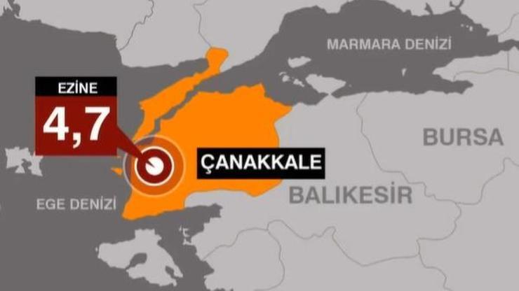 SON DAKİKA: Çanakkale merkezli 4.9 büyüklüğünde deprem İstanbul ve Balıkesirde de hissedildi