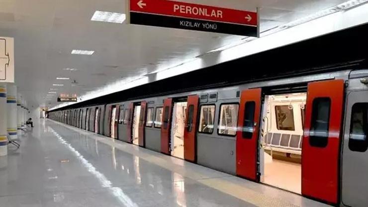 Ankarada metro seferleri durdu