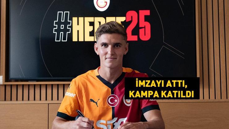 Elias Jelert, Galatasaray’ın kampına katıldı