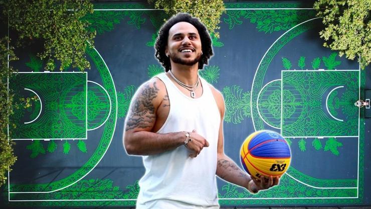 Shane Larkin, Caddebostandaki bir basketbol sahasını yeniden tasarladı