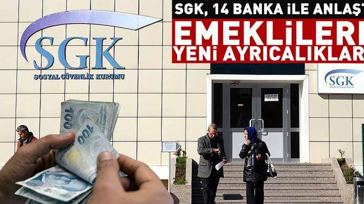 SGK, 14 banka ile anlaştı: Emekliliere yeni ayrıcalıklar